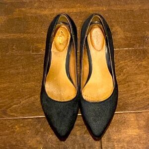 Clarks Calf Hair Pumps